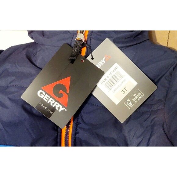 NWT Gerry Weber Kids' 3-piece Systems Puffer Jacket Coat 2 Jackets Blue Size 3T - Picture 7 of 8